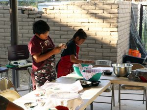 Youth pictured take part in Museum's tortilla camp