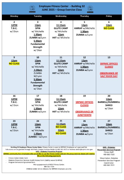 Exercise/Fitness Participation Program